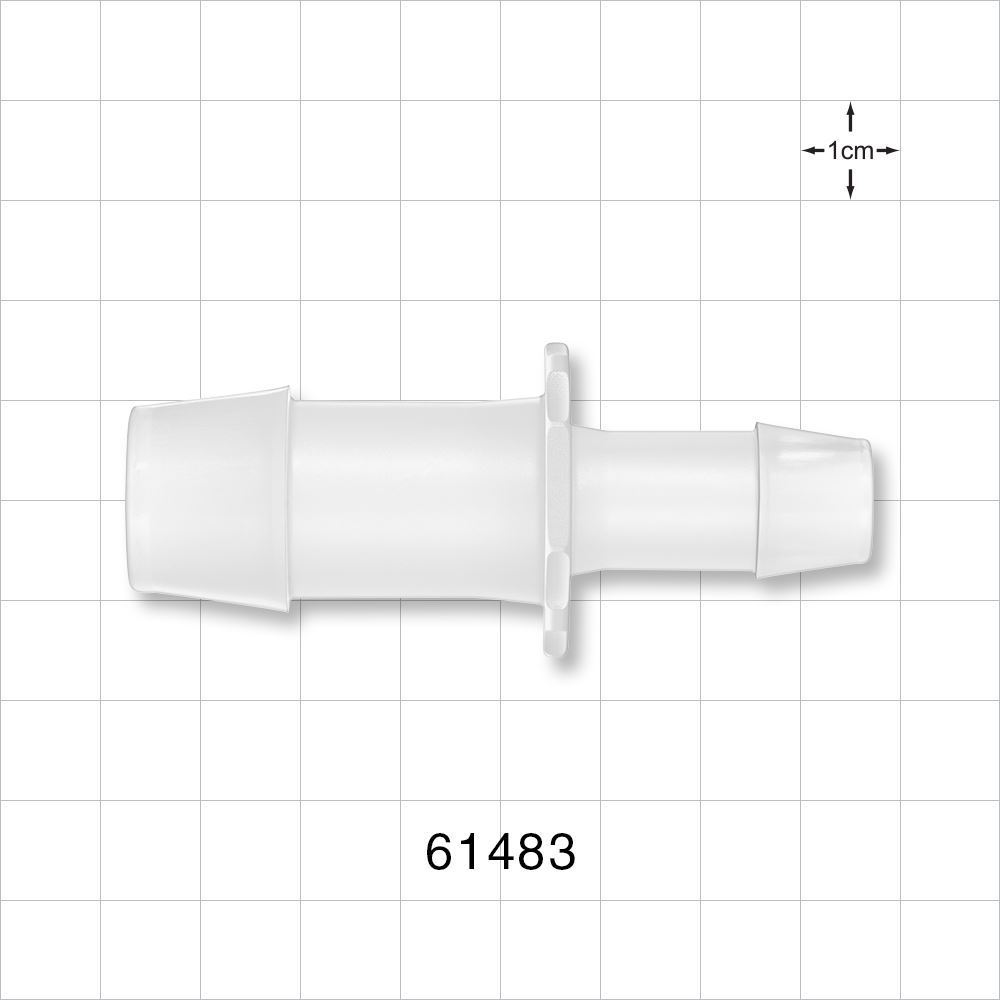 Straight Connector, Reducer, Barbed, Natural