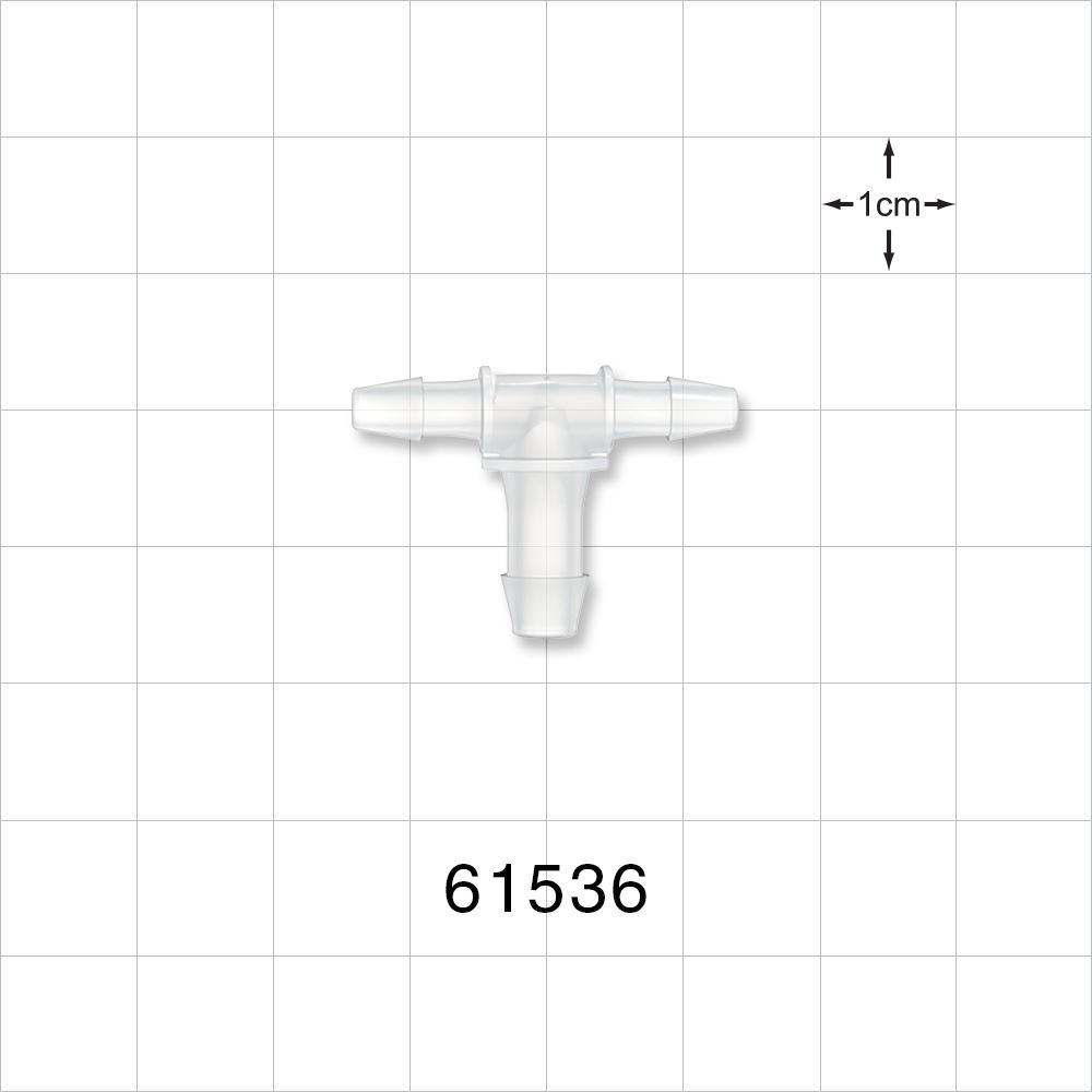 T Connector, Reducer, Barbed, Natural
