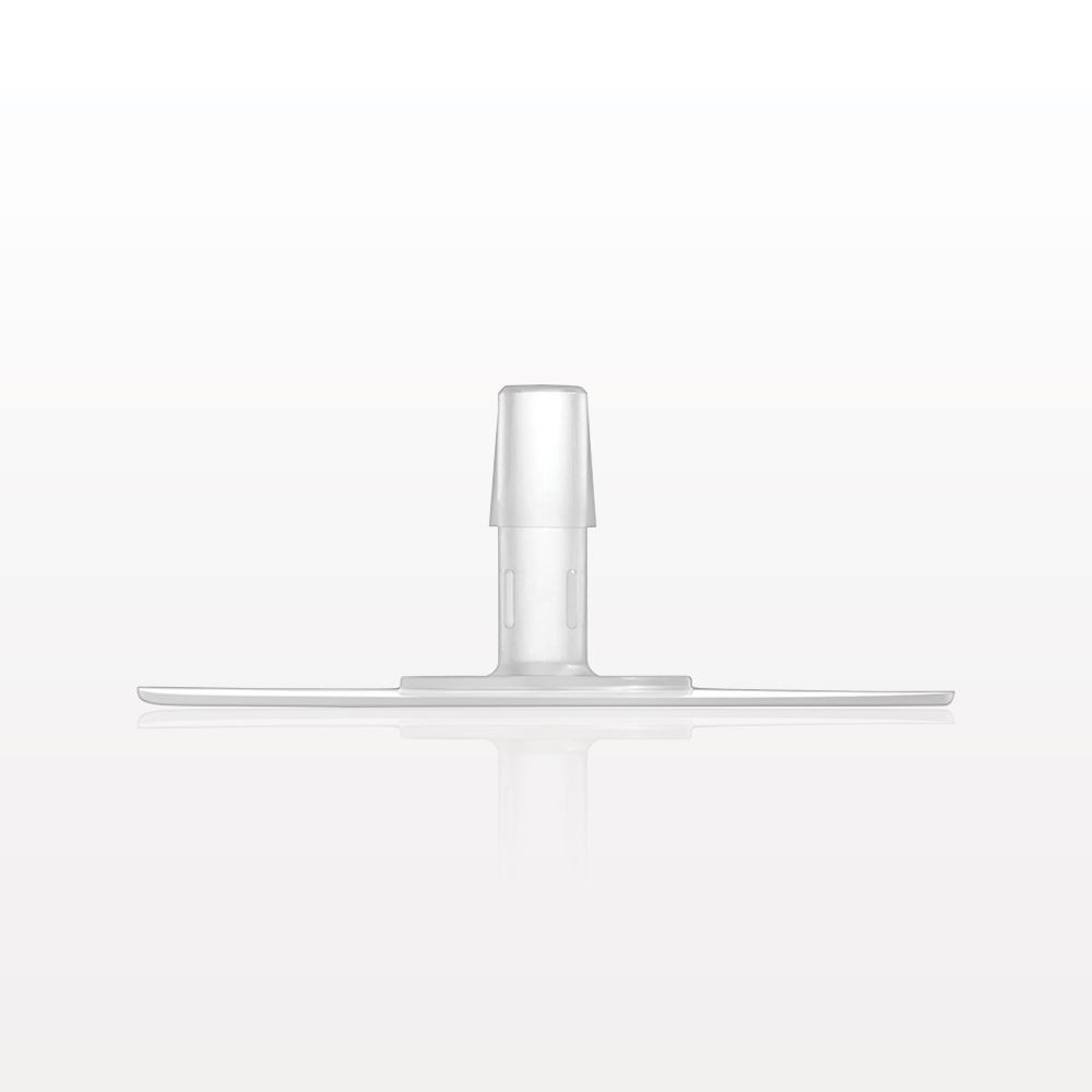 Bag Port Flange with Flat Plate, Barbed, Natural