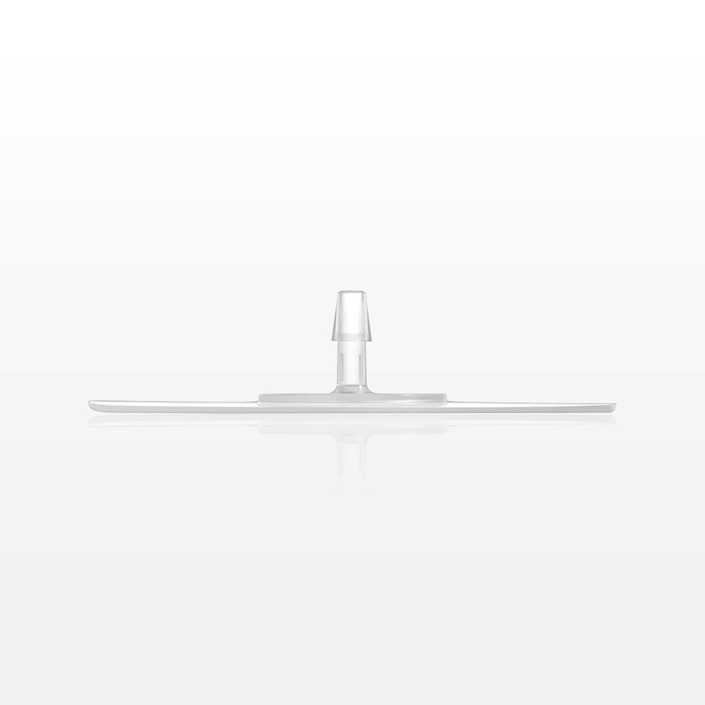 Bag Port Flange with Dimples, Barbed, Natural