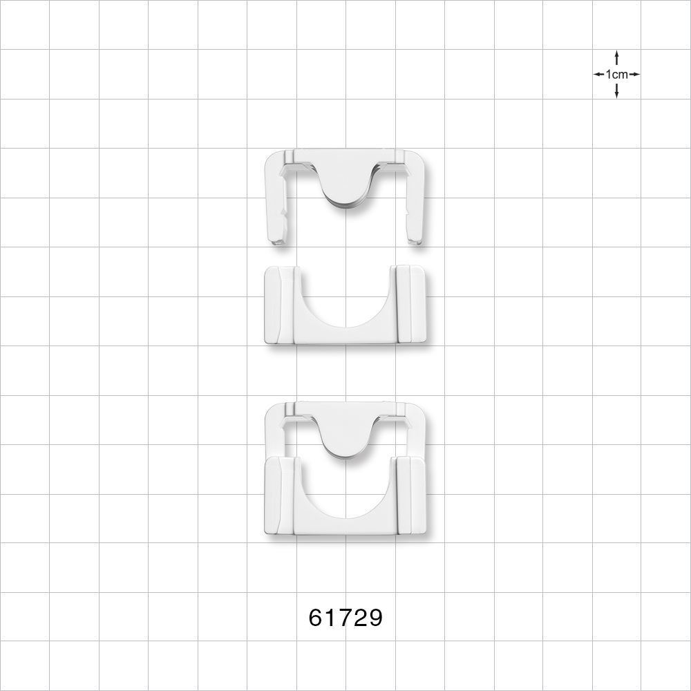 Clipster® Aseptic Disconnector, White, 10 Disconnectors/Box (2 Bags of 20)