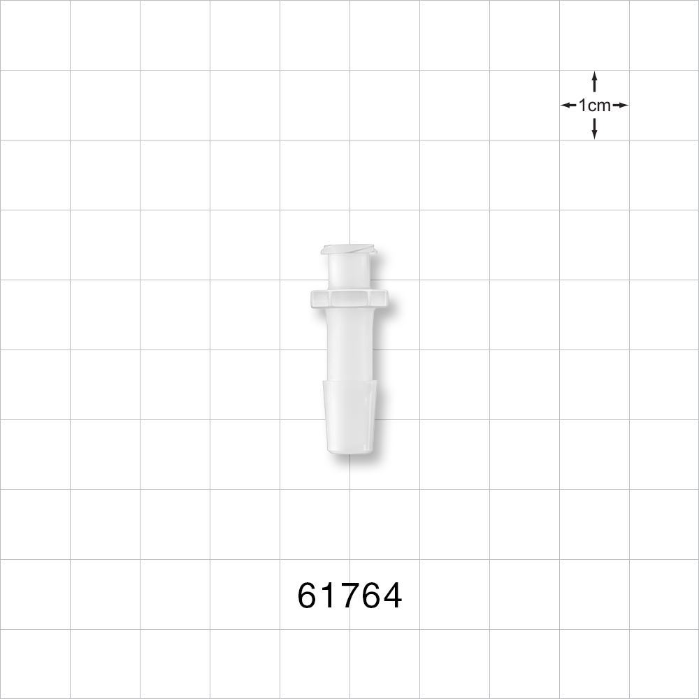 Female Luer Lock, Barbed, Natural