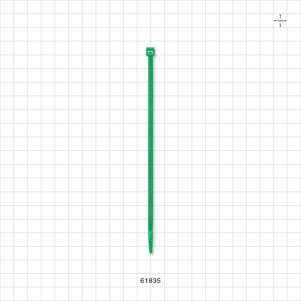 General Purpose Non-Reopening Cable Tie, Green 100/Bag