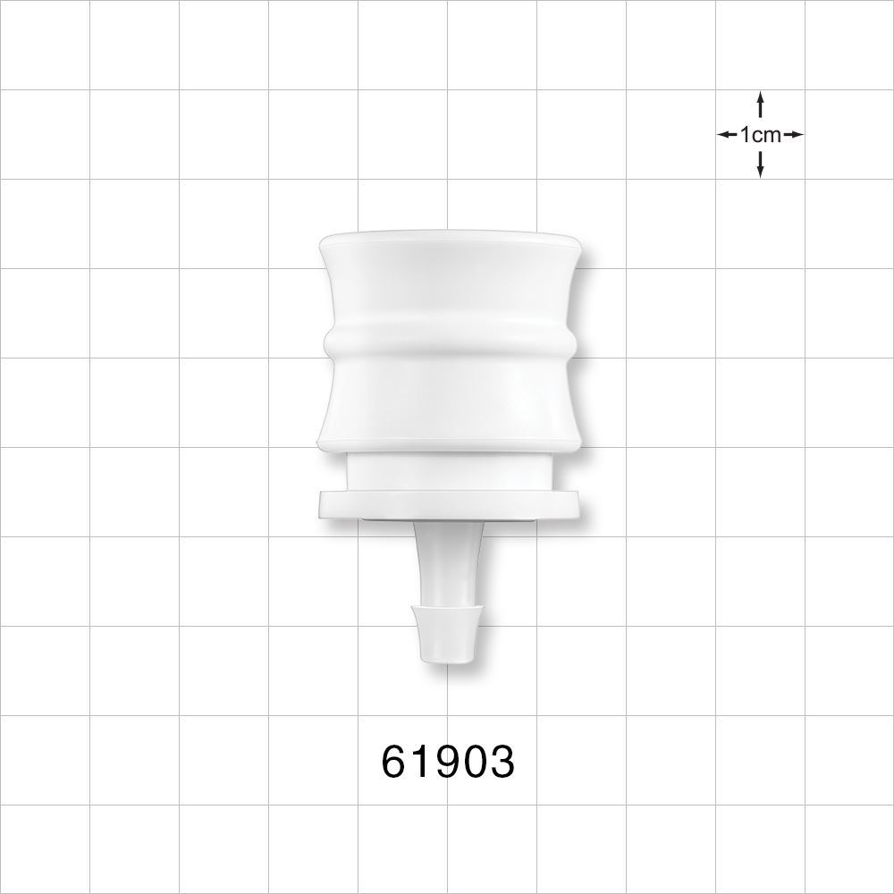 Female Hansen Quick Disconnect Body, Barbed, White