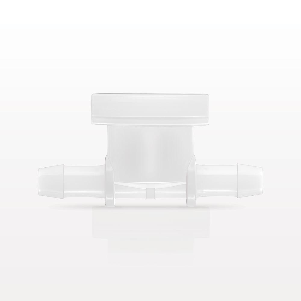 aSURE™ Sanitary Flange Instrument Tee, Barbed, Natural, Pre-Attached Diaphragm