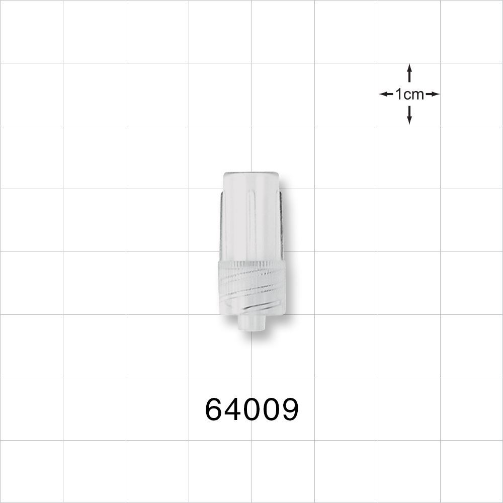 Male Luer Lock, Tubing Port, Clear