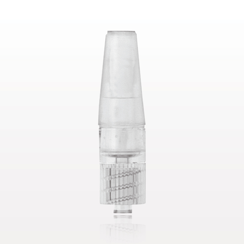 Male Luer Lock, Tubing Port, Clear