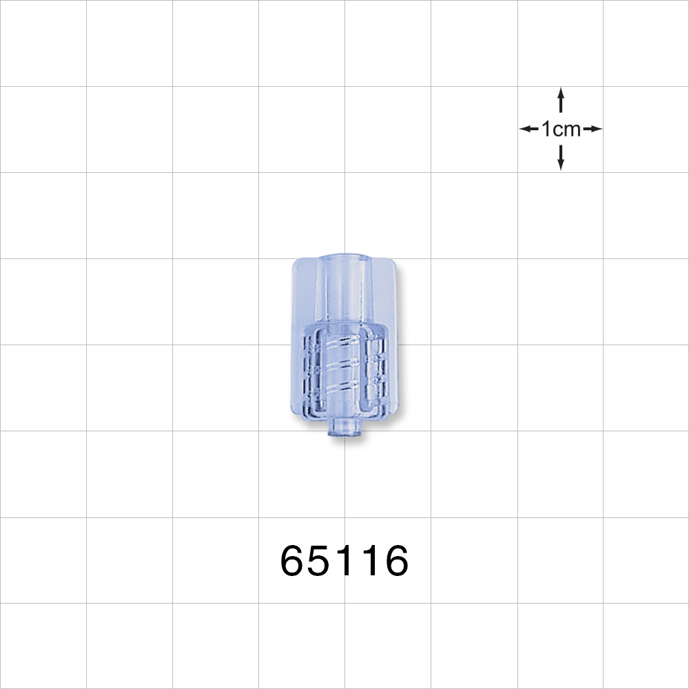 Male Luer Lock, Tubing Port, Clear