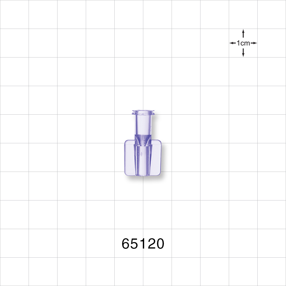 Female Luer Lock, Tubing Port, Clear