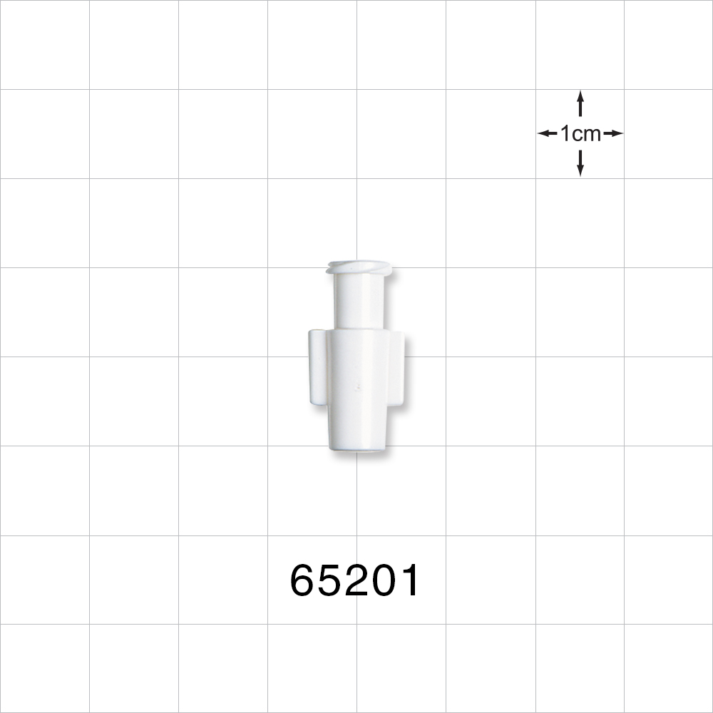 Female Luer Lock, Tubing Port, White