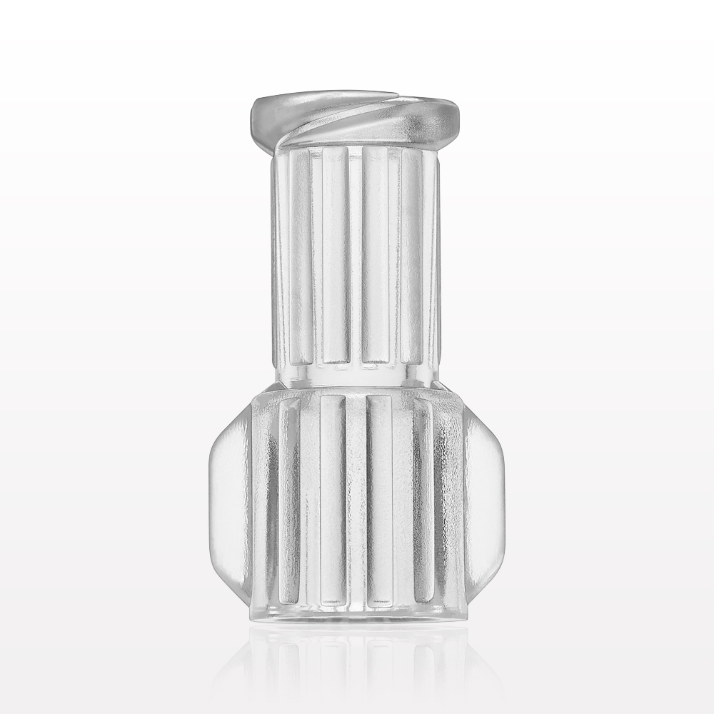 Female Luer Lock, Tubing Port, Clear