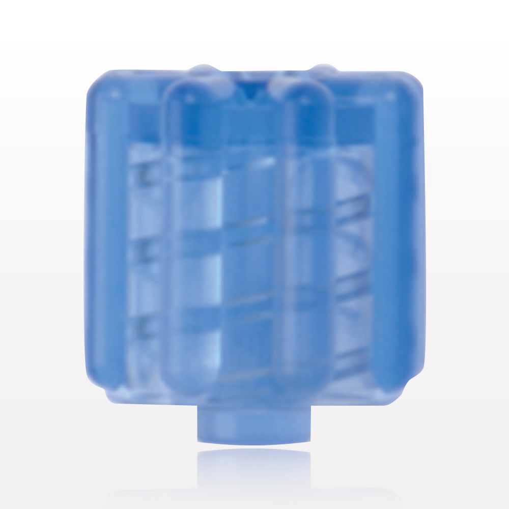 Male Luer Cap, Non-Vented, Blue