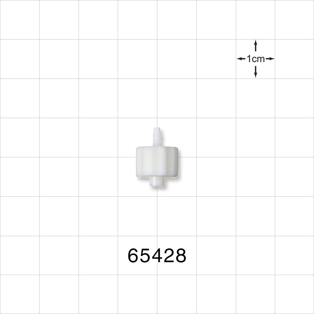 Male Luer Lock, Barbed, White