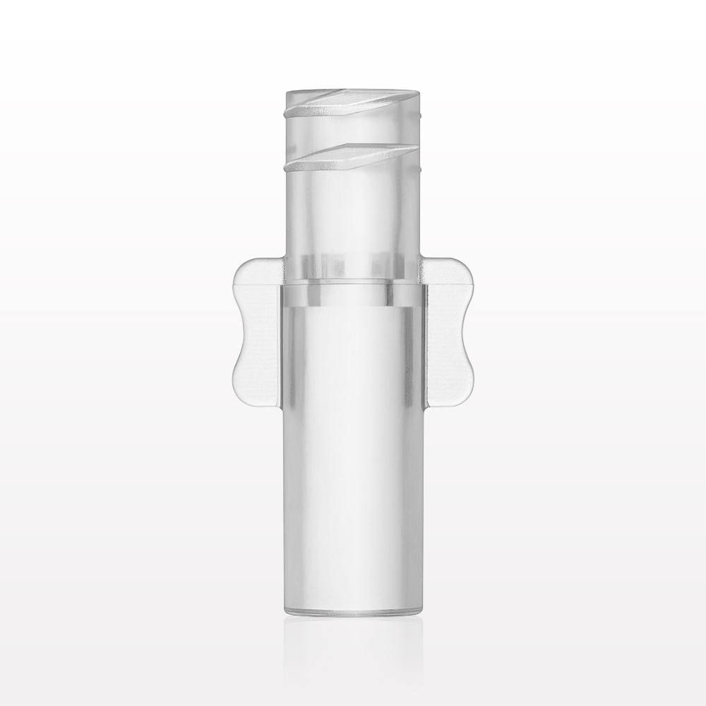 Female Luer Lock, Tubing Port, Clear
