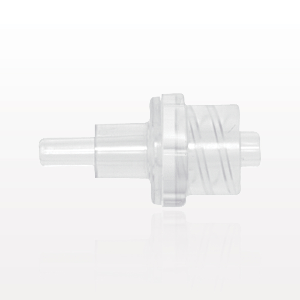 Check Valve, Tubing Port Inlet, Male Luer Lock Outlet