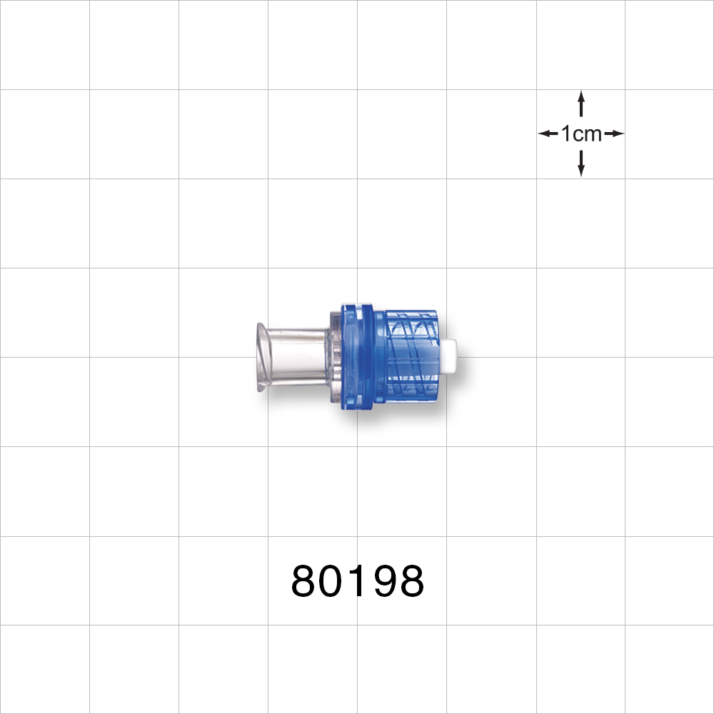 Check Valve, Female Luer Lock Inlet, Male Luer Lock Outlet; Coated Stem
