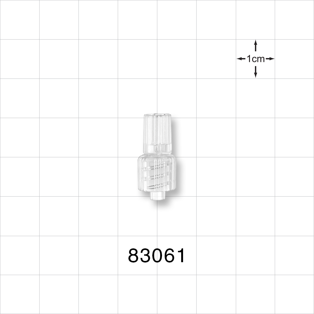 4-Way Parallel Tubing Connector, Male Luer with Spin Lock