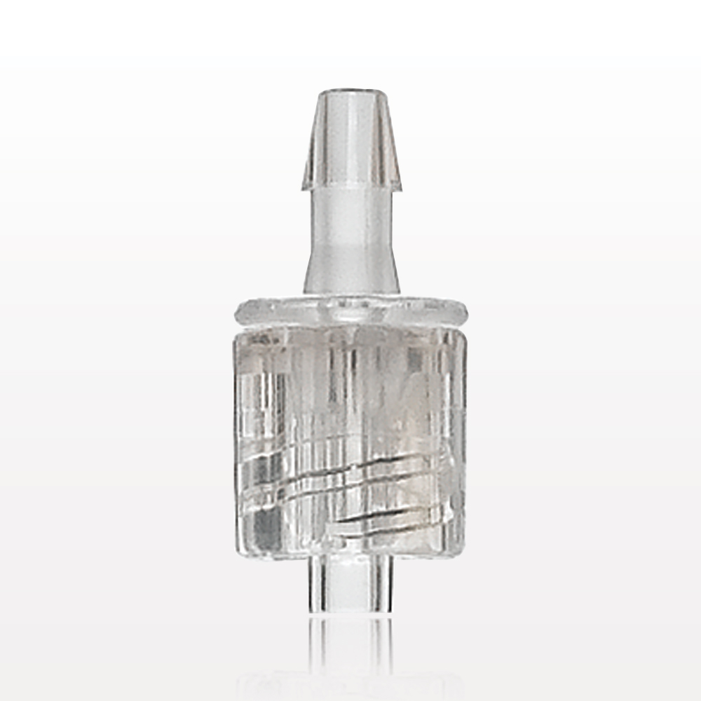 Male Luer w/Spin Lock, Barbed, Clear