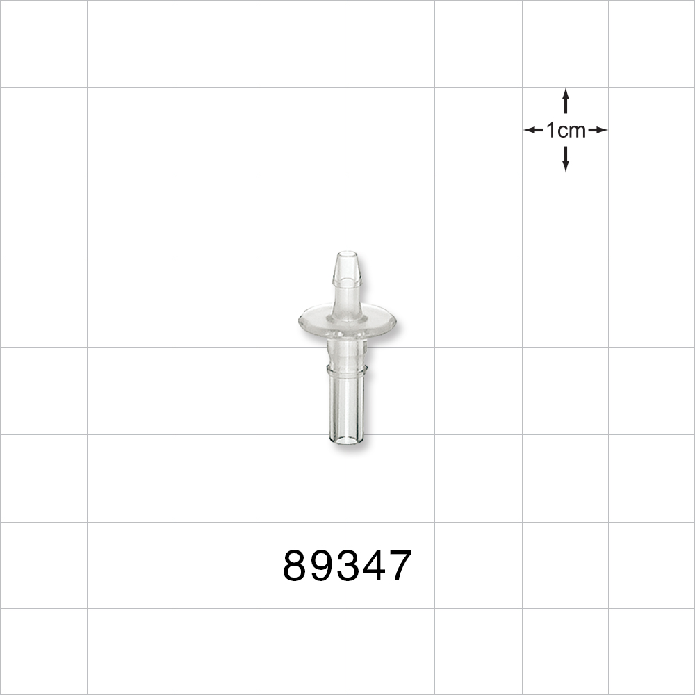 Male Luer Slip, Barbed, Clear