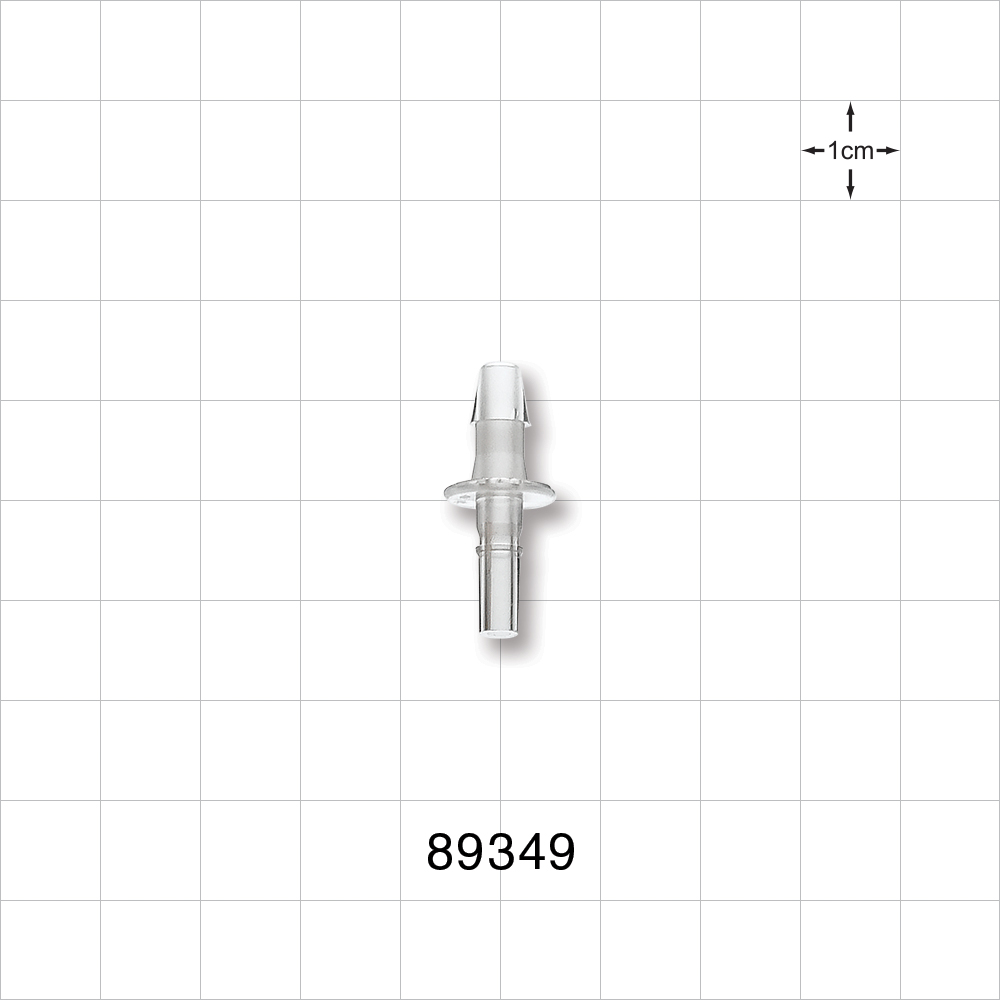 Male Luer Slip, Barbed, Clear