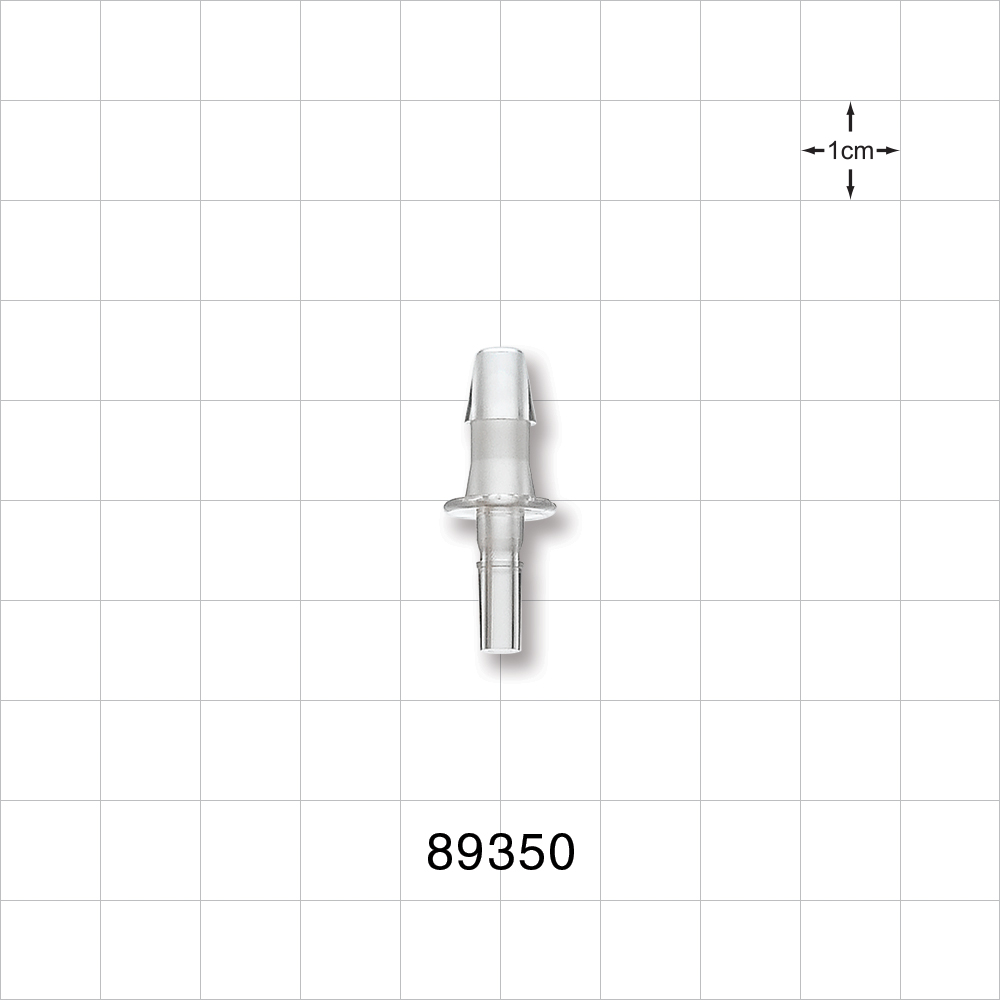 Male Luer Slip, Barbed, Clear
