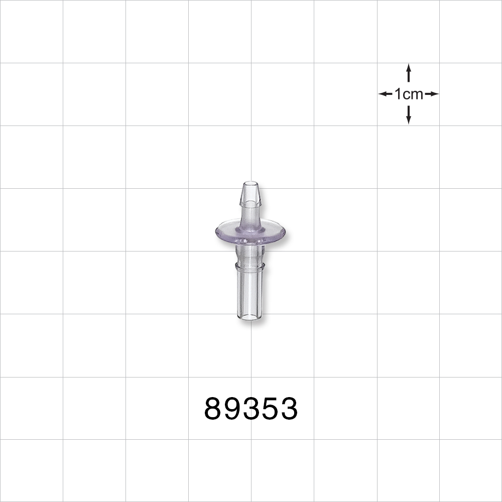 Male Luer Slip, Barbed, Clear