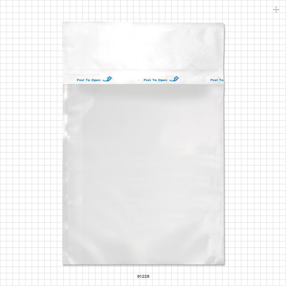Sterilization Pouch, Peelable Style, Heat Sealable w/Header