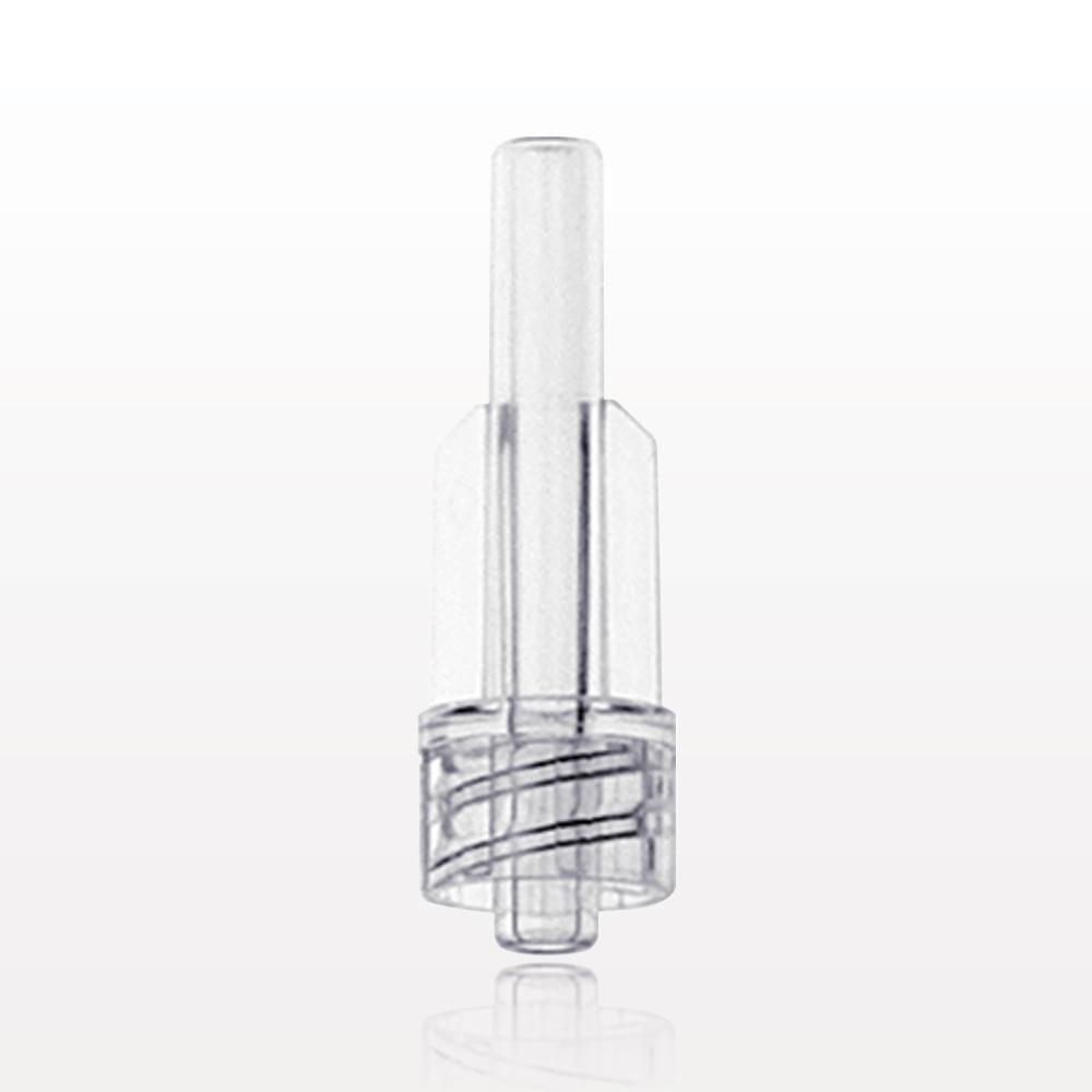 Male Luer Lock, Tubing Port, Clear