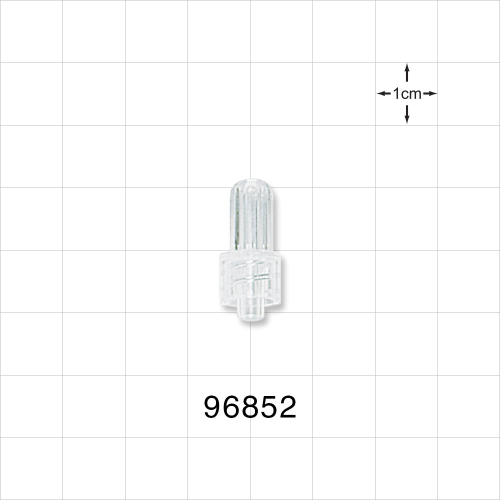 Male Luer Cap, Non-Vented, Clear
