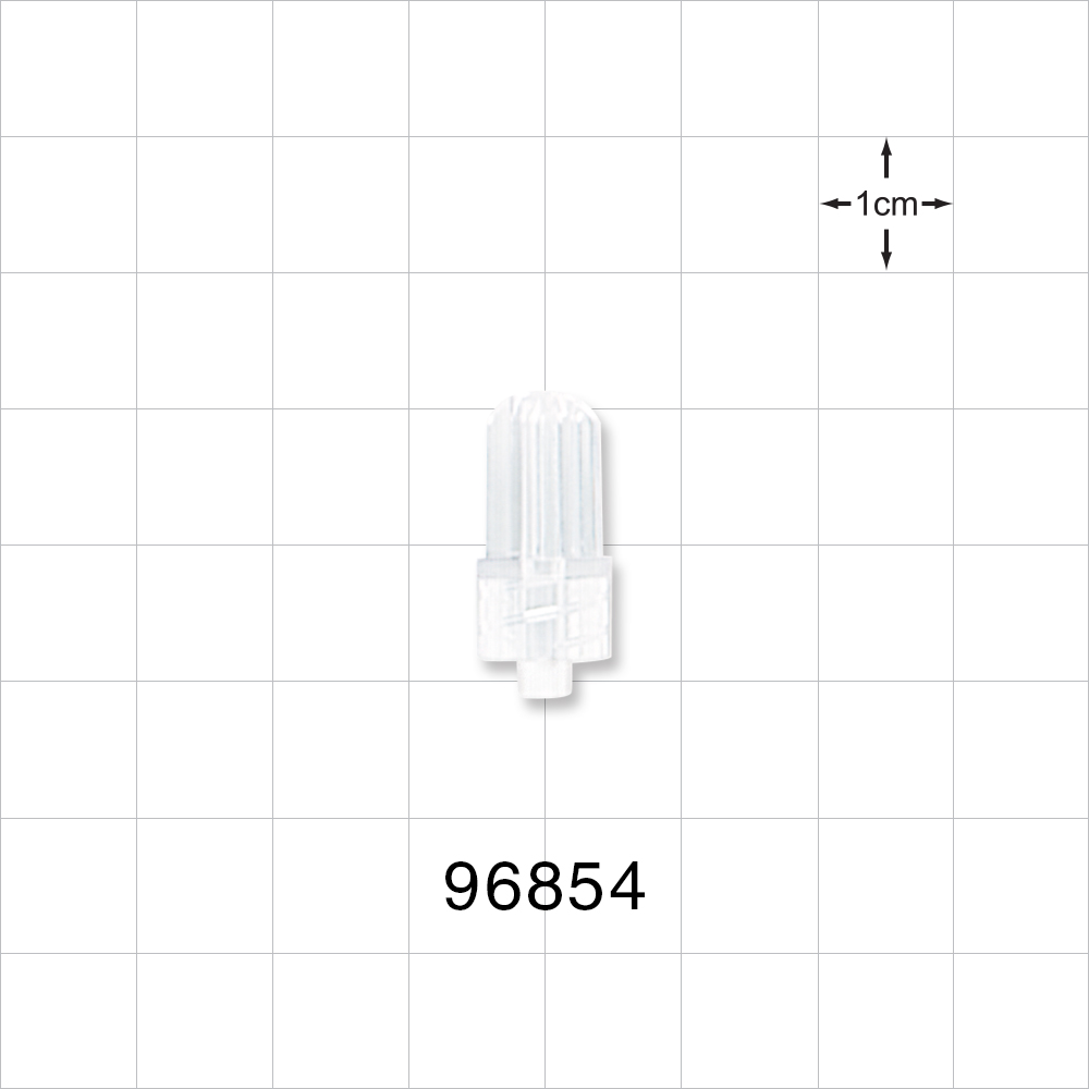 Male Luer Cap, Non-Vented, Clear