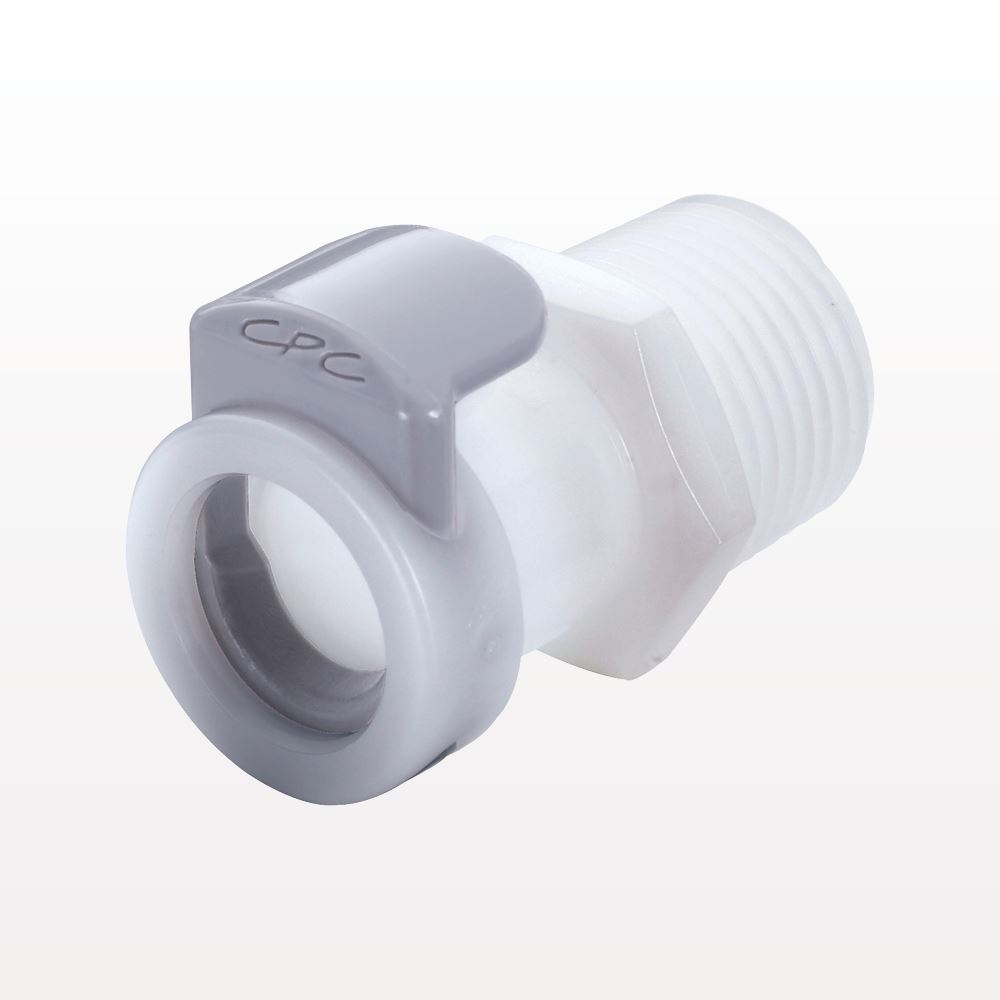 APC Connector, Body, Valved, Threaded