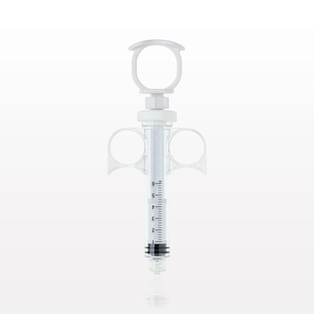 Control Syringe, Locking Plunger and Ring Grip, Male Luer Lock