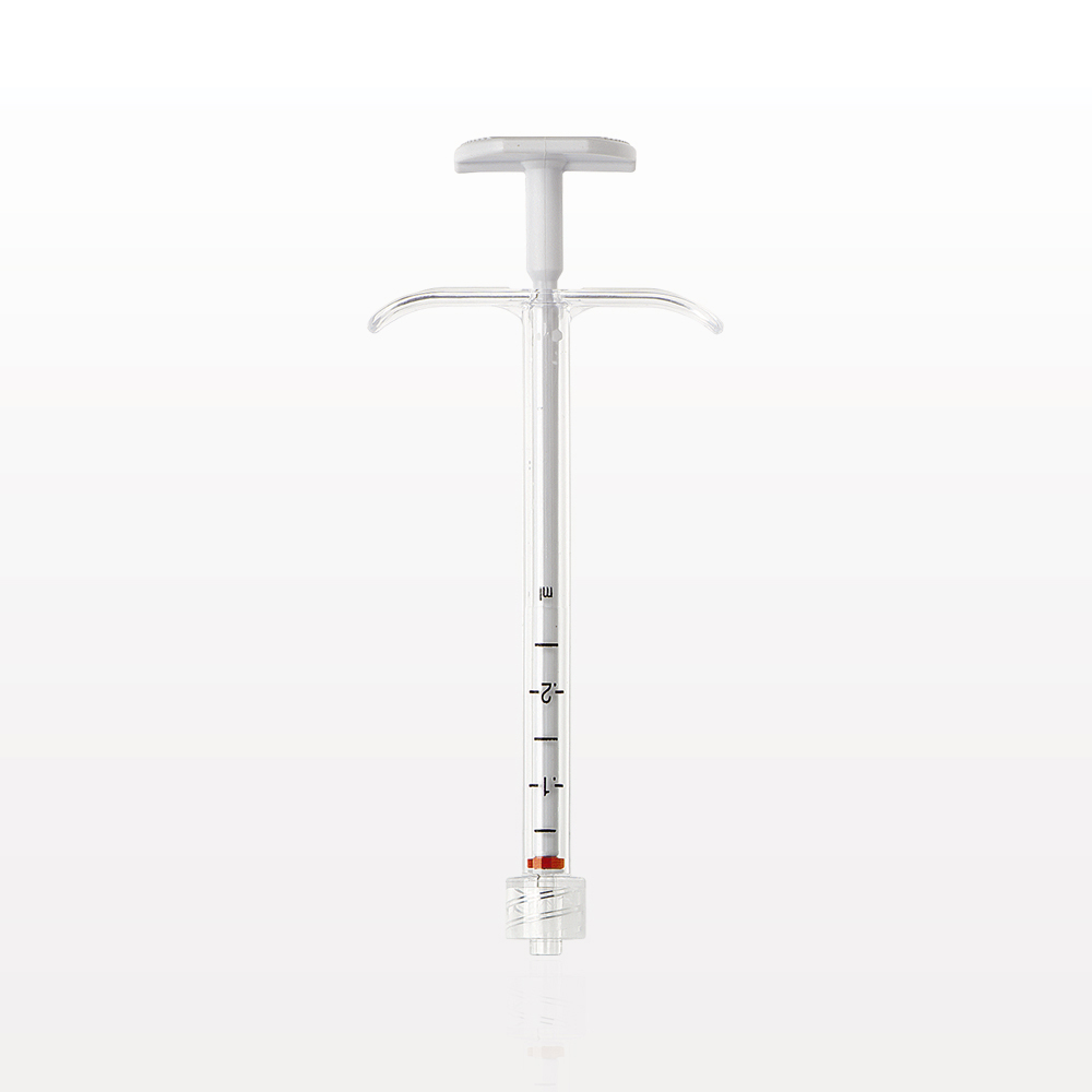 Medallion Syringe, Male Luer Lock,  White