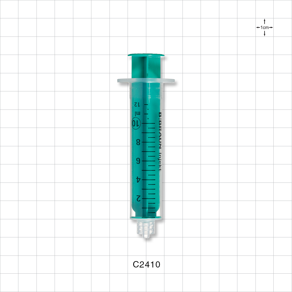 Two-Piece Syringe, Male Luer Lock, Green