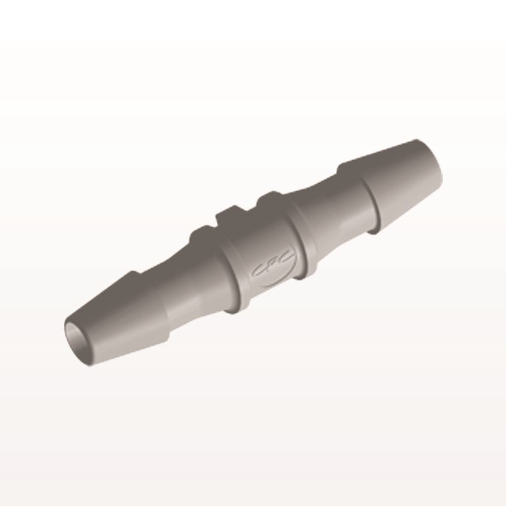 Straight Connector, Barbed, Natural, 100/Bag