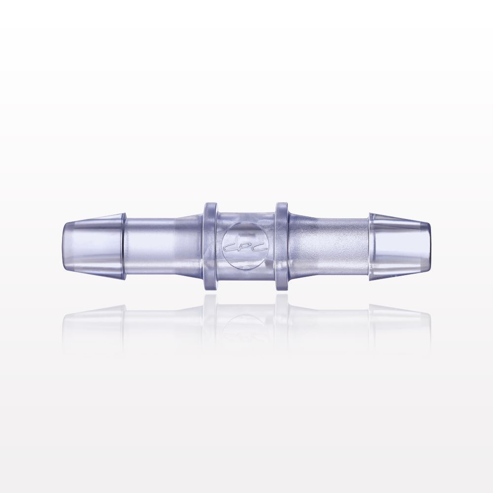 Straight Connector, Barbed, Natural, 100/Bag