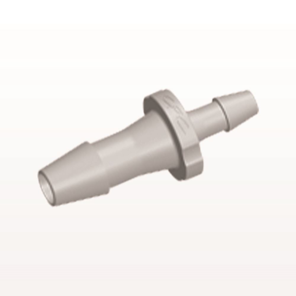 Straight Connector, Reducer, Barbed, Natural, 100/Bag
