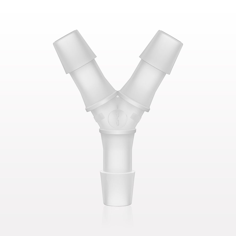 Y Connector, Barbed, Natural, 100/Bag