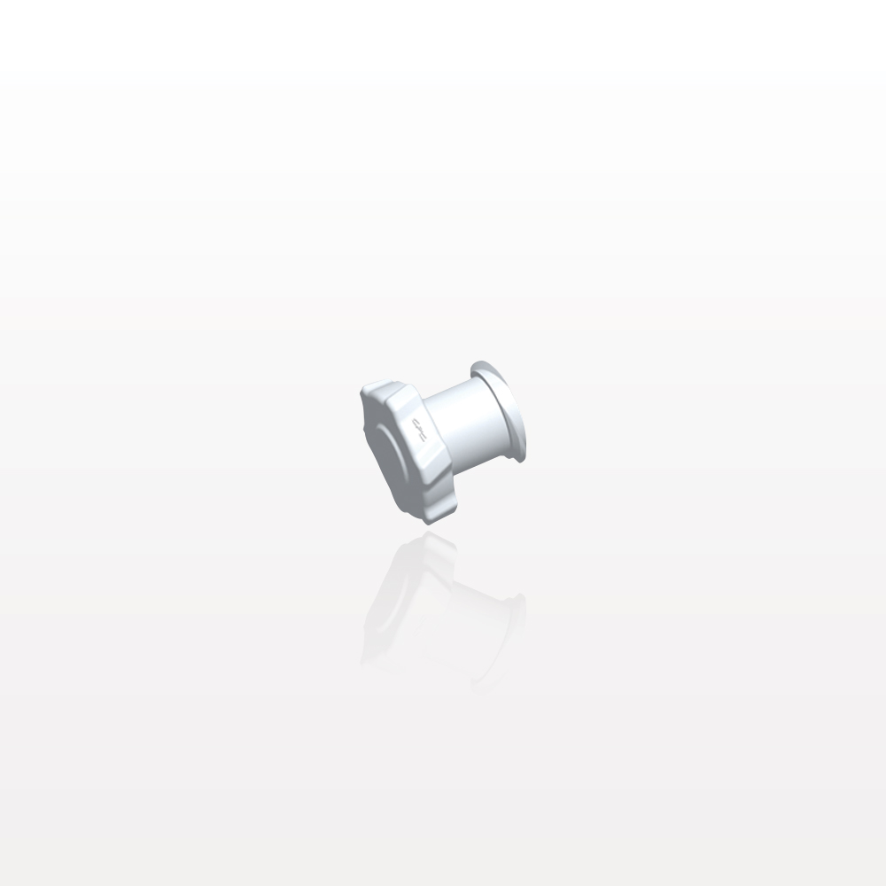 Double Dead-Ender Cap, Non-Vented, White, 100/Bag