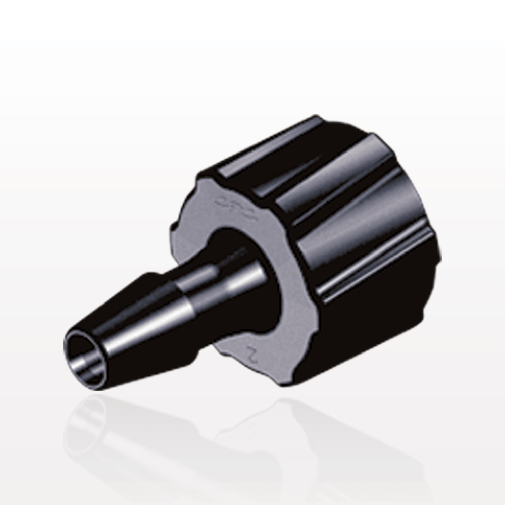 Male Luer Lock, Barbed, Black, 100/Bag