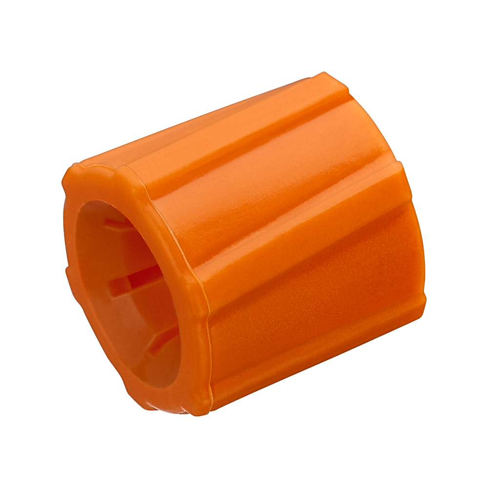 Spin Lock Ring, Orange, 100/Bag