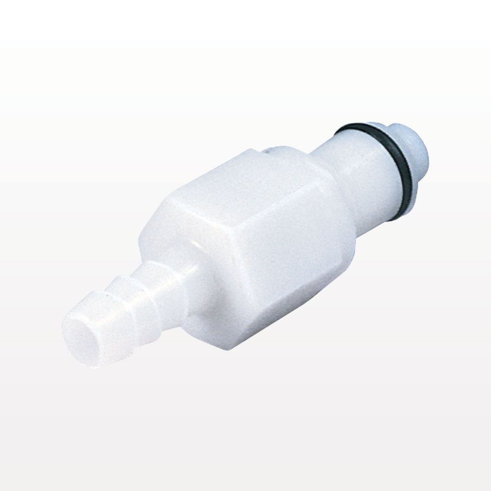 PLC Connector, Insert, Valved, Barbed