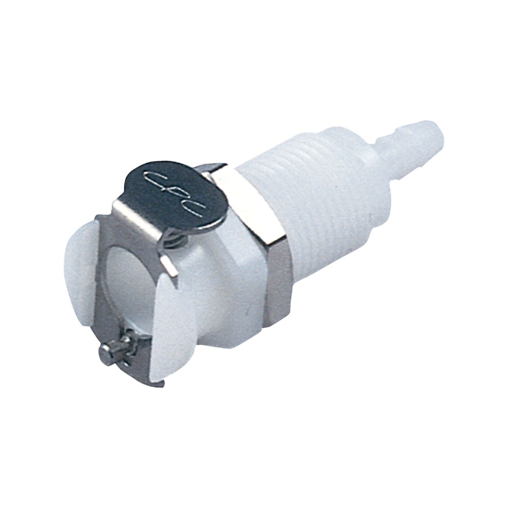 PMC Connector, Panel Mount Body, Non-Valved, Barbed